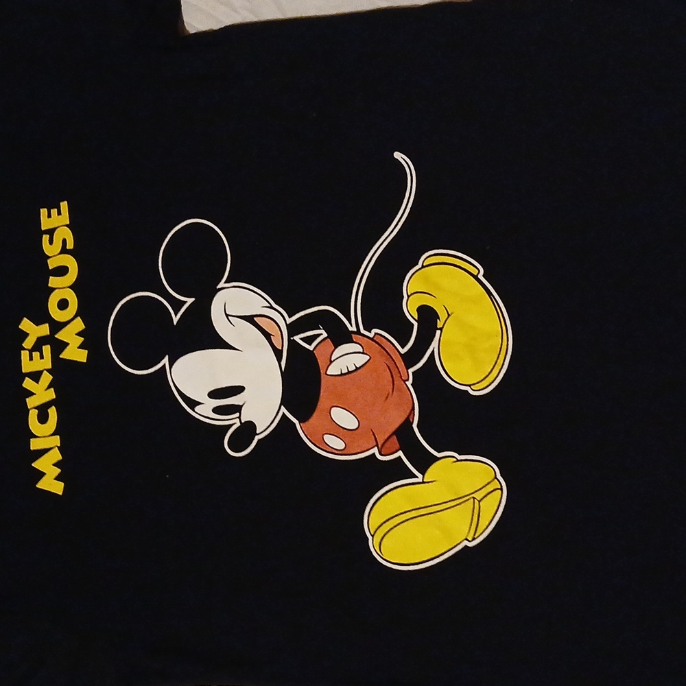 Disney Mickey Mouse Black T-Shirt - Picture 2 of 3